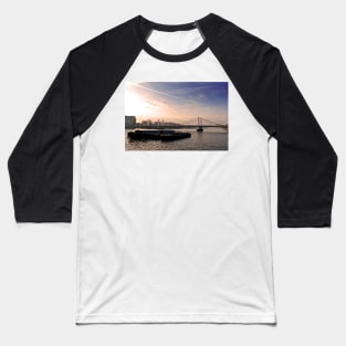 Chelsea Bridge River Thames London Baseball T-Shirt